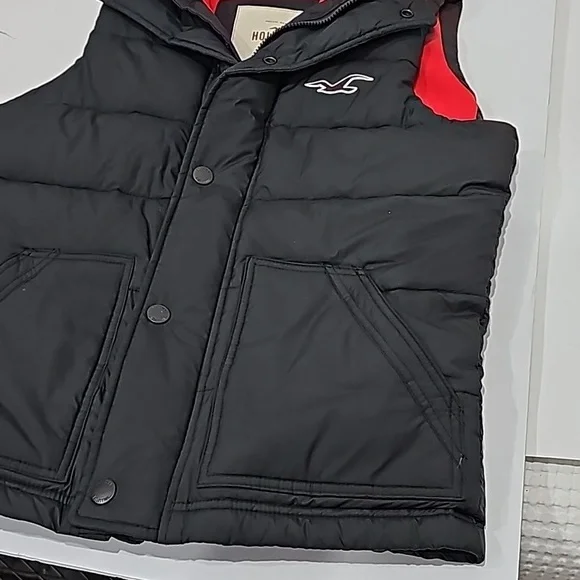 Hollister Puffer Vest Black Size S - Picture 5 of 9